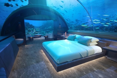 Vakantie vieren in stijl: dit is de Muraka Underwater Hotel Suite